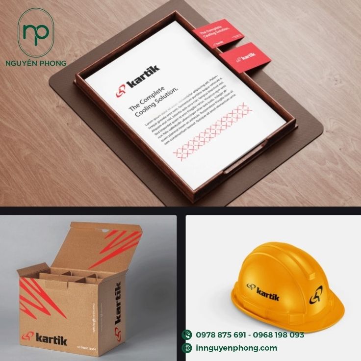 Logo điện lạnh in trên đa dạng chất liệu